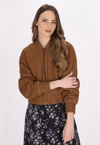DreiMaster Vintage Between-season jacket in Brown: front