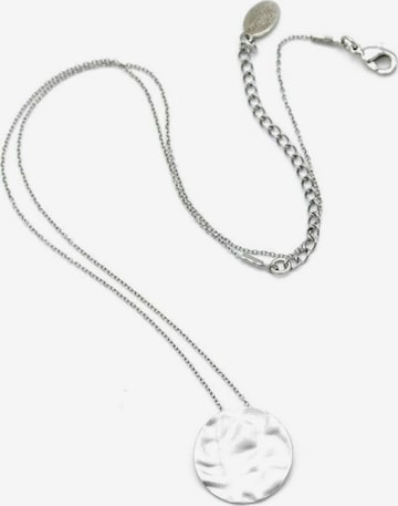 Sergio Engel Ketting 'Sienna Kette 01 Minimalistische Edelstahlkette mit Plättchen-Anhänger' in Zilver: voorkant