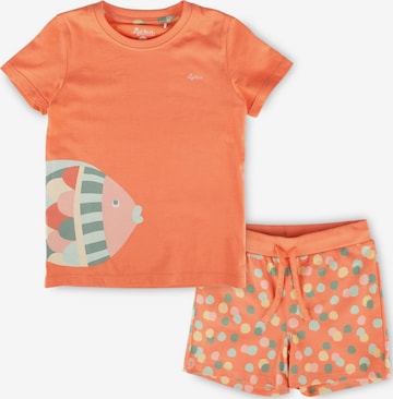 SIGIKID Pajamas 'Shorty Pyjama Nachtwäsche' in Orange: front