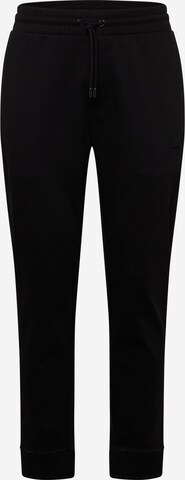 BOSS Tapered Trousers 'Lamont 82' in Black: front