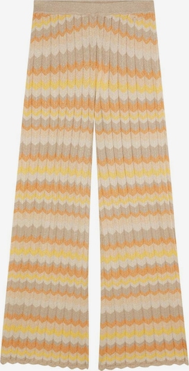 Scalpers Hlače 'Ziggy' u boja devine dlake (camel) / žuta / svijetlosiva / bijela, Pregled proizvoda