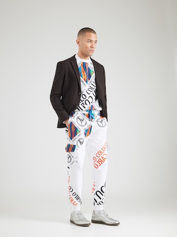 Carlo Colucci Tapered Cargobroek in Wit