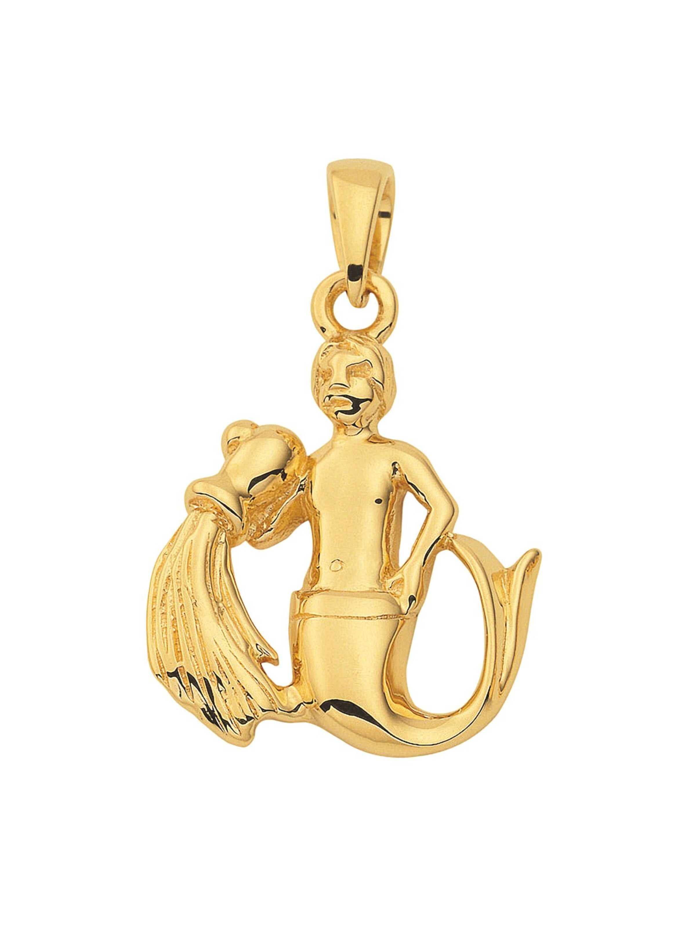 Adelia´s Anhänger "Wassermann" in Gold: Vorderseite