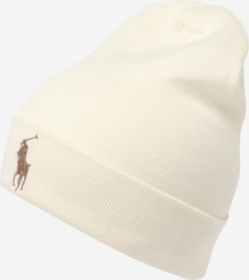 Bonnet Polo Ralph Lauren en beige : devant