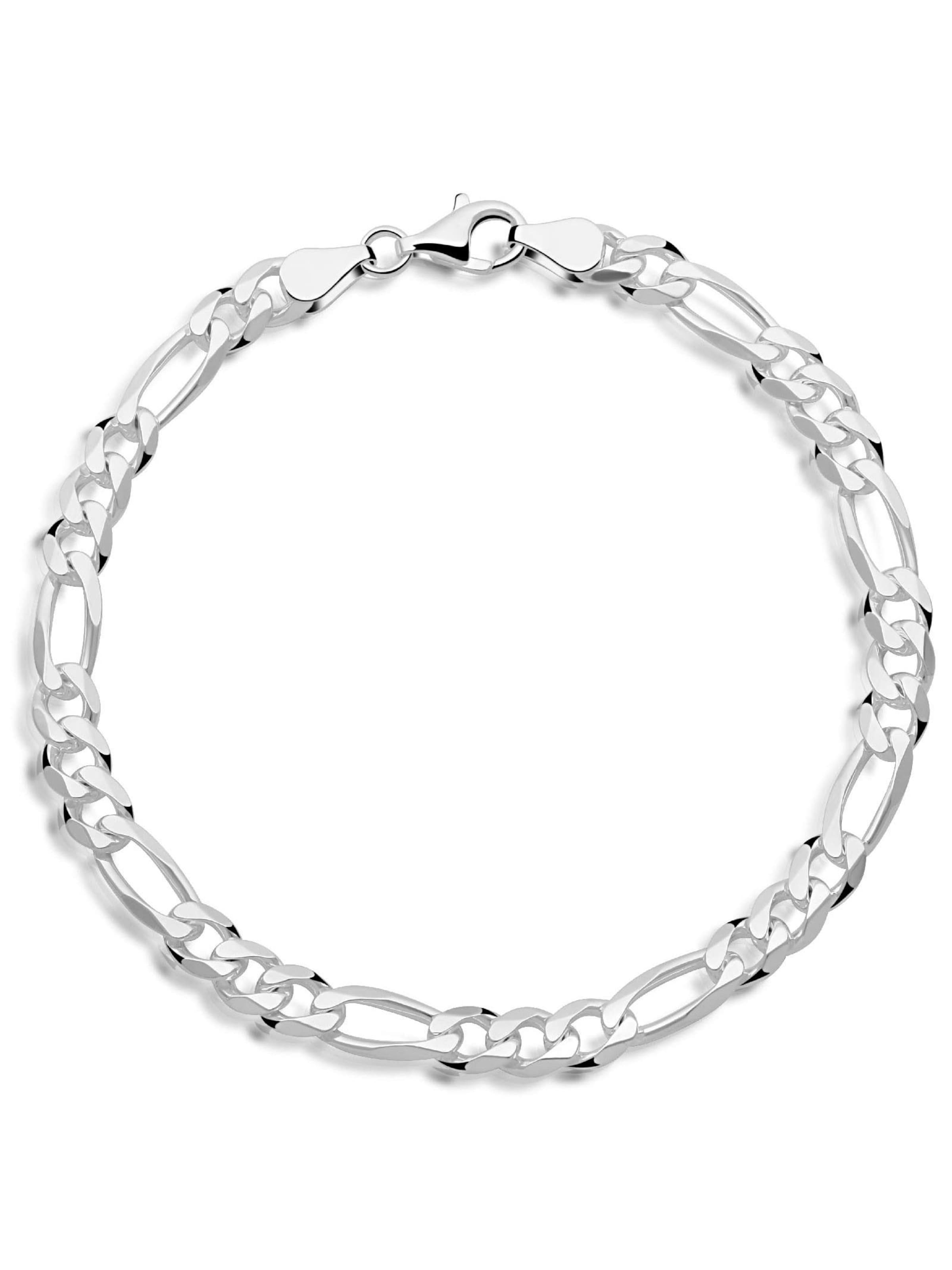 Tony Fein Bracelet 'Figaro' in Silver: front