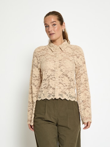DESIRES Bluse 'Jamie' in Beige: Vorderseite