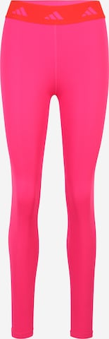 ADIDAS PERFORMANCE Skinny Sportbyxa 'Techfit Long' i rosa: framsida