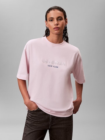 Calvin Klein Shirt in Roze: voorkant