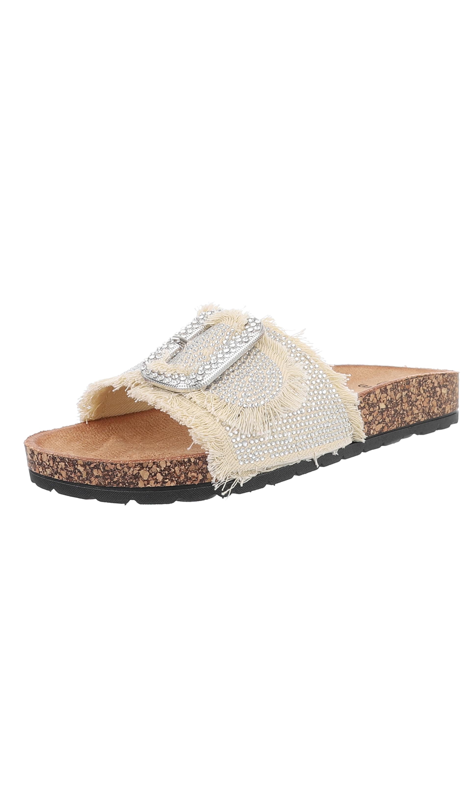 Ital-Design Mules in Beige: front