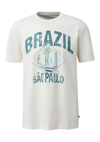 QS T-Shirt in Beige: Vorderseite