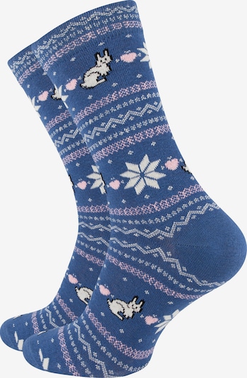 Vincent Creation Socken in 36-40 in blau / rosa / weiß, Produktansicht
