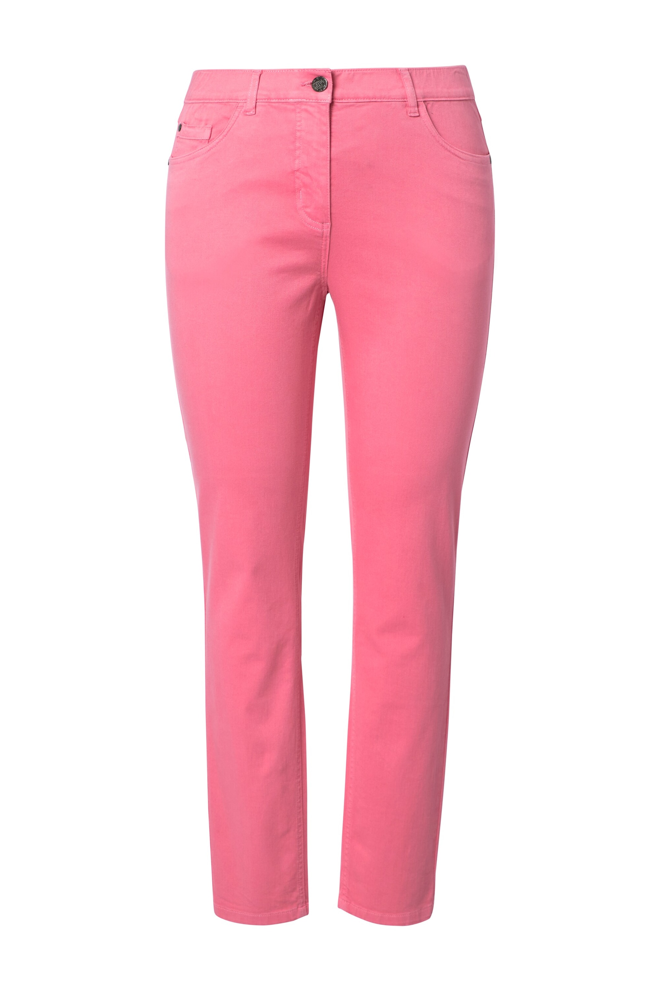 Ulla Popken Skinny Trousers in Pink: front
