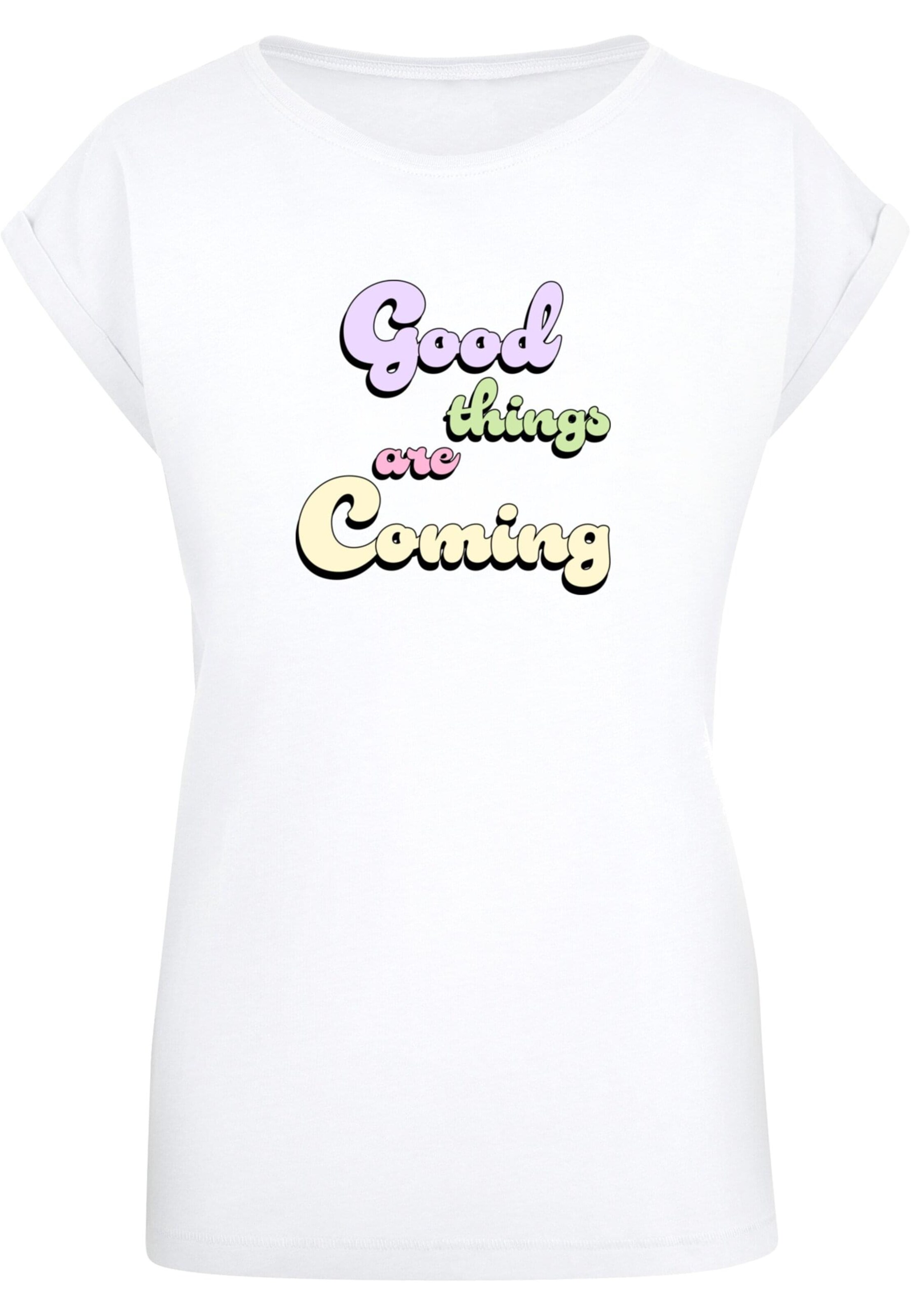 T-shirt 'Good Things' Merchcode en blanc : devant