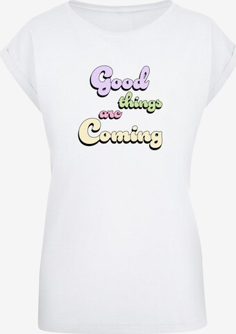 T-shirt 'Good Things' Merchcode en blanc : devant