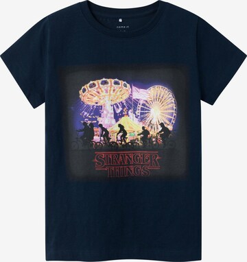 NAME IT Shirt 'Stranger Things' in Blue: front