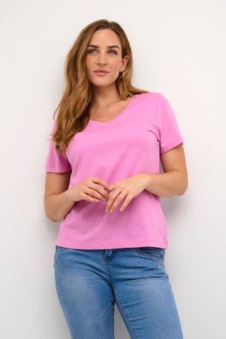 Cream Shirt 'Naia' in Pink: front