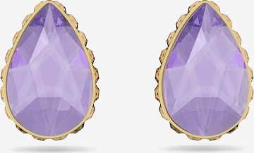 Swarovski Earrings in Purple: front