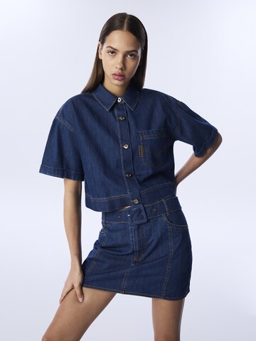 Twist Tussenjas in Blauw: voorkant