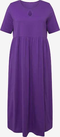 Robe Ulla Popken en violet : devant