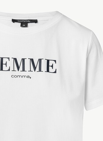 T-shirt COMMA en blanc