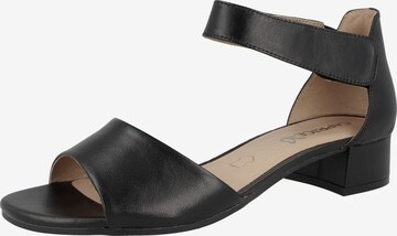 CAPRICE Sandals in Black: front