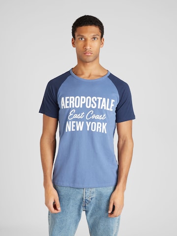 AÉROPOSTALE - Camisa 'EAST COAST' em azul: frente