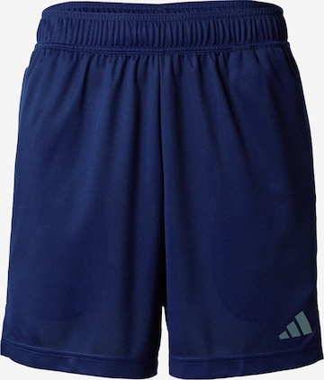 Pantalon de sport 'Workout Base' ADIDAS PERFORMANCE en bleu : devant