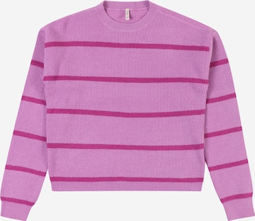 ONLY GIRLS Pullover 'KOGFRANCA' in Lila: Vorderseite