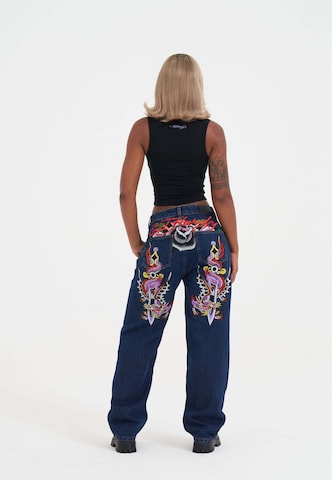Loosefit Jeans 'Dragon and Sword' di Ed Hardy in blu