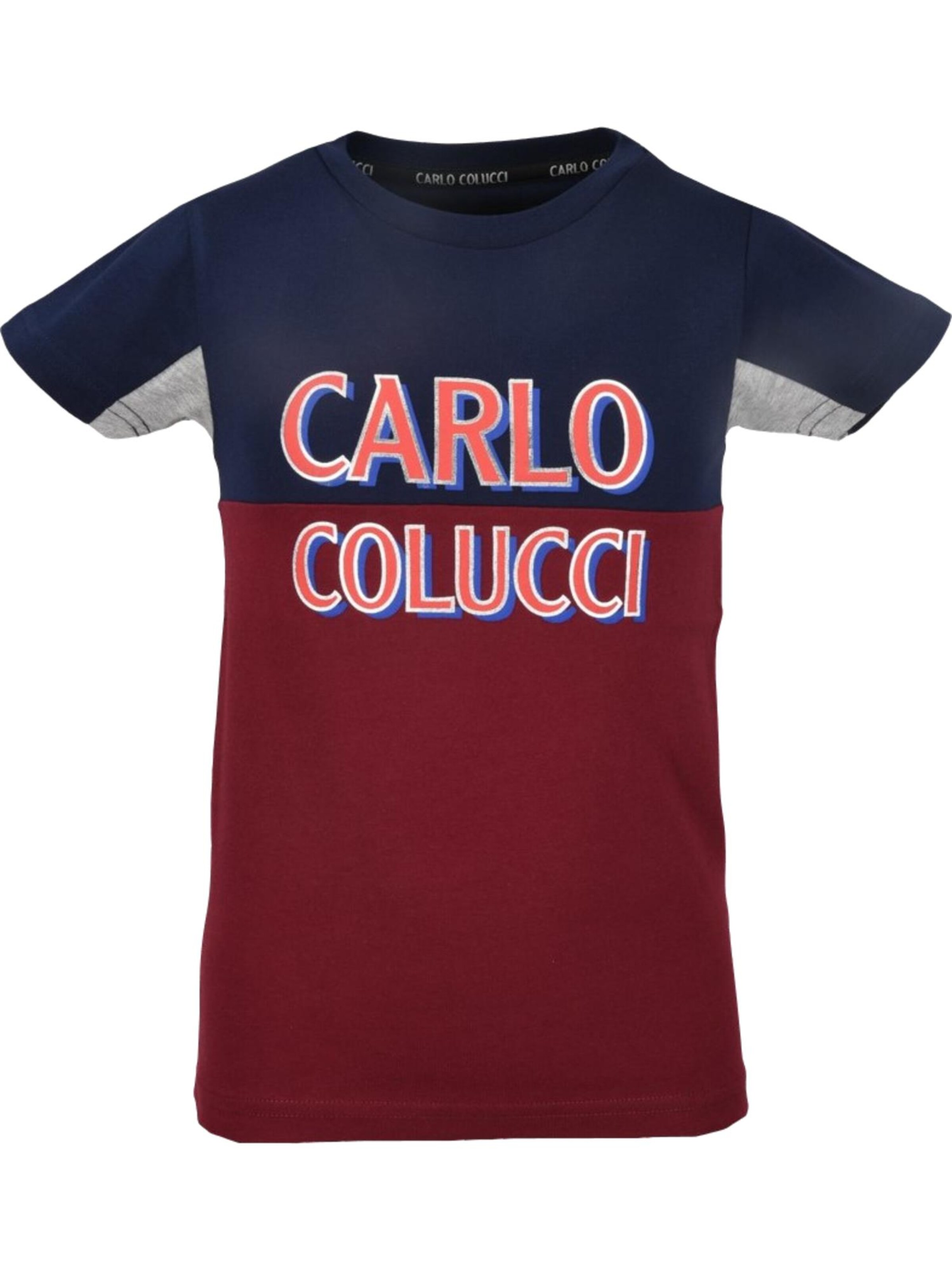 T-Shirt ' Camarra ' Carlo Colucci en rouge : devant