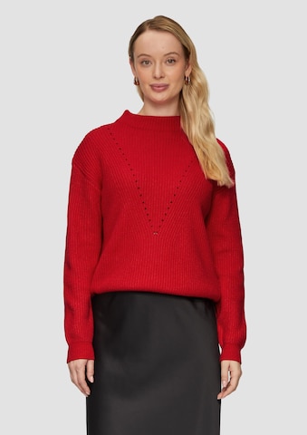 s.Oliver BLACK LABEL Trui in Rood: voorkant