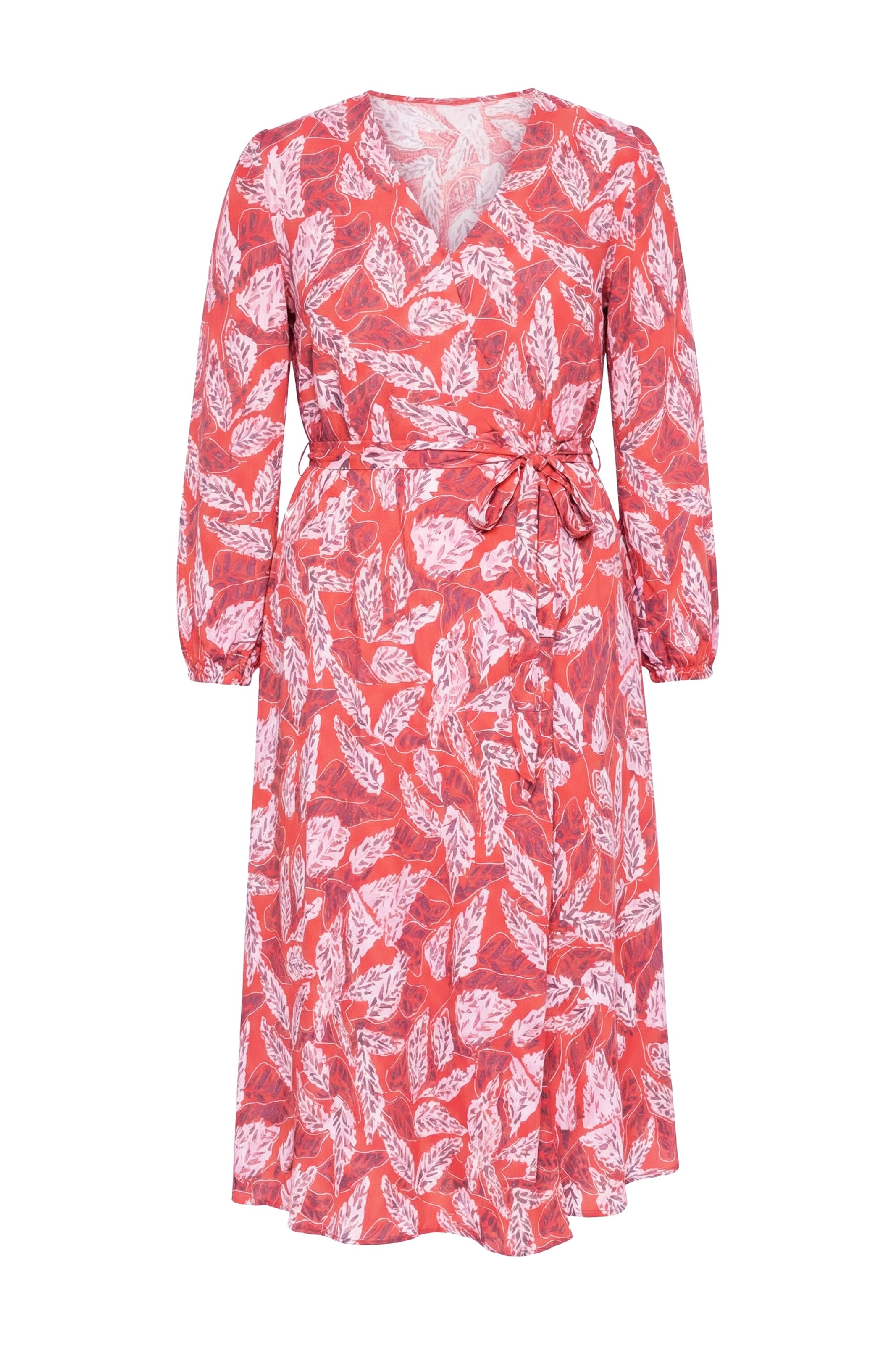 Studio Untold Jurk in de kleur Koraal / Rosa / Wit, Productweergave