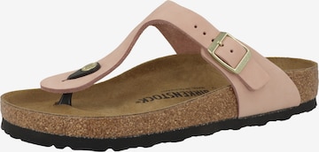 BIRKENSTOCK Teenslippers 'Gizeh' in Roze: voorkant