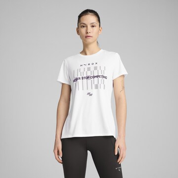 PUMA Функционална тениска 'PUMA x HYROX Train All' в бяло: отпред