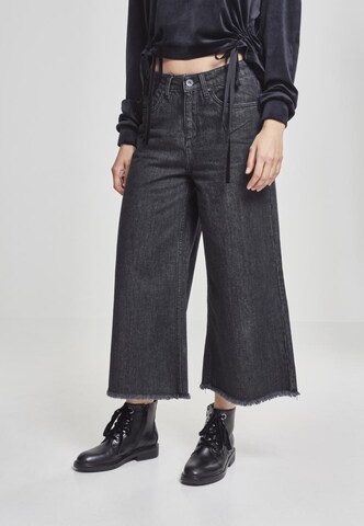 Urban Classics Wide leg Jeans in Black: front