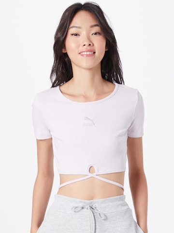 PUMA T-shirt i lila: framsida