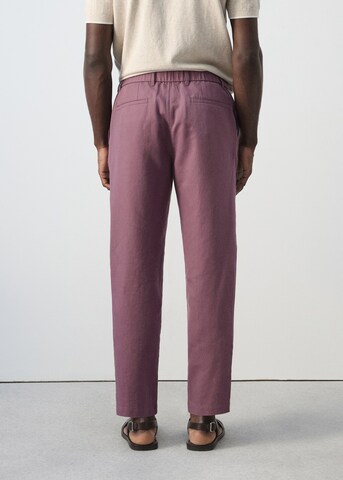 MANGO MAN Slimfit Hose 'Romelino' in Lila
