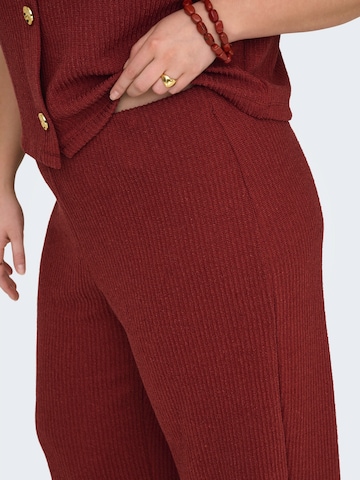 Wide Leg Pantalon 'CARVicki' ONLY Carmakoma en rouge