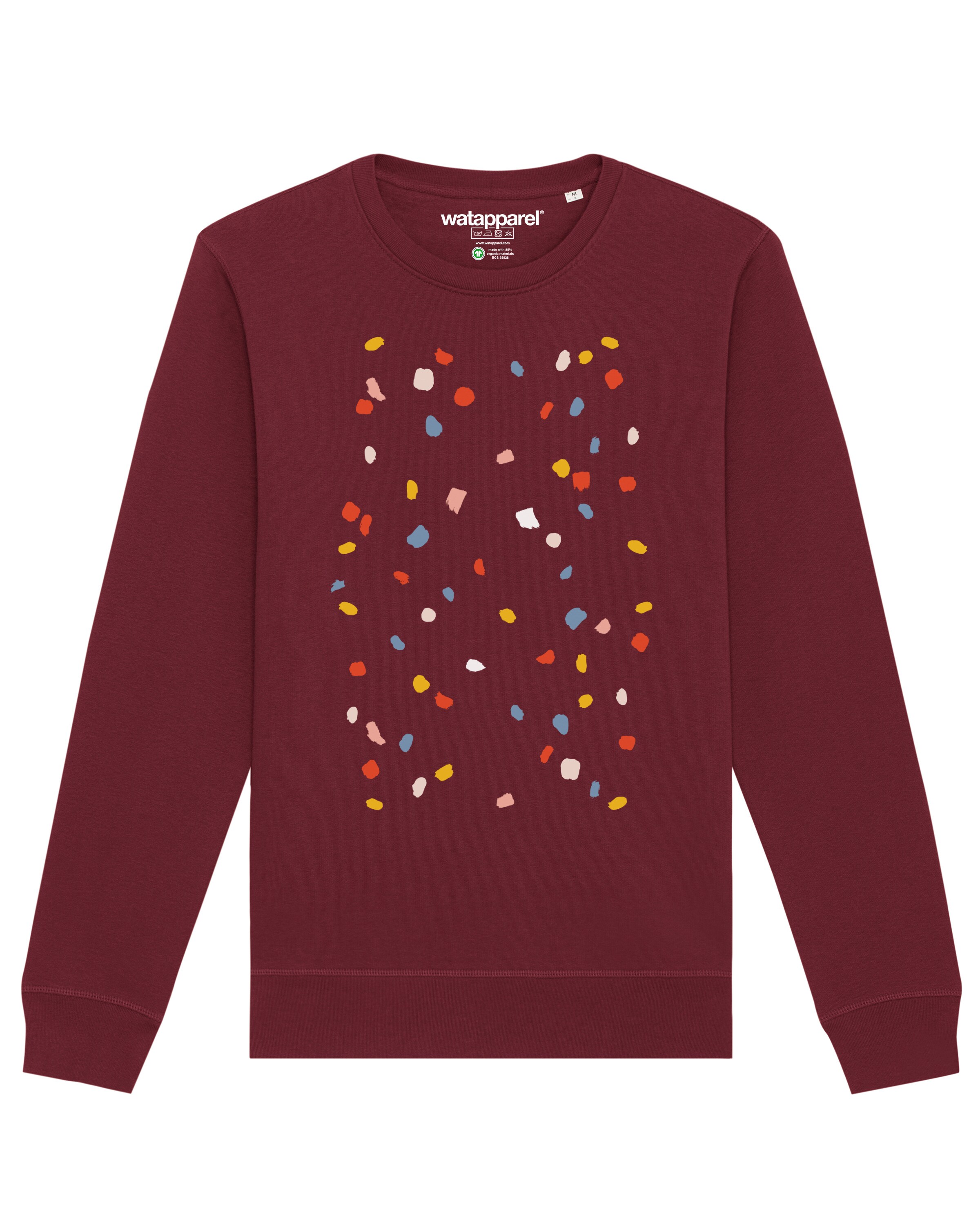 Watapparel Sweatshirt 'This is Art' in Rood: voorkant