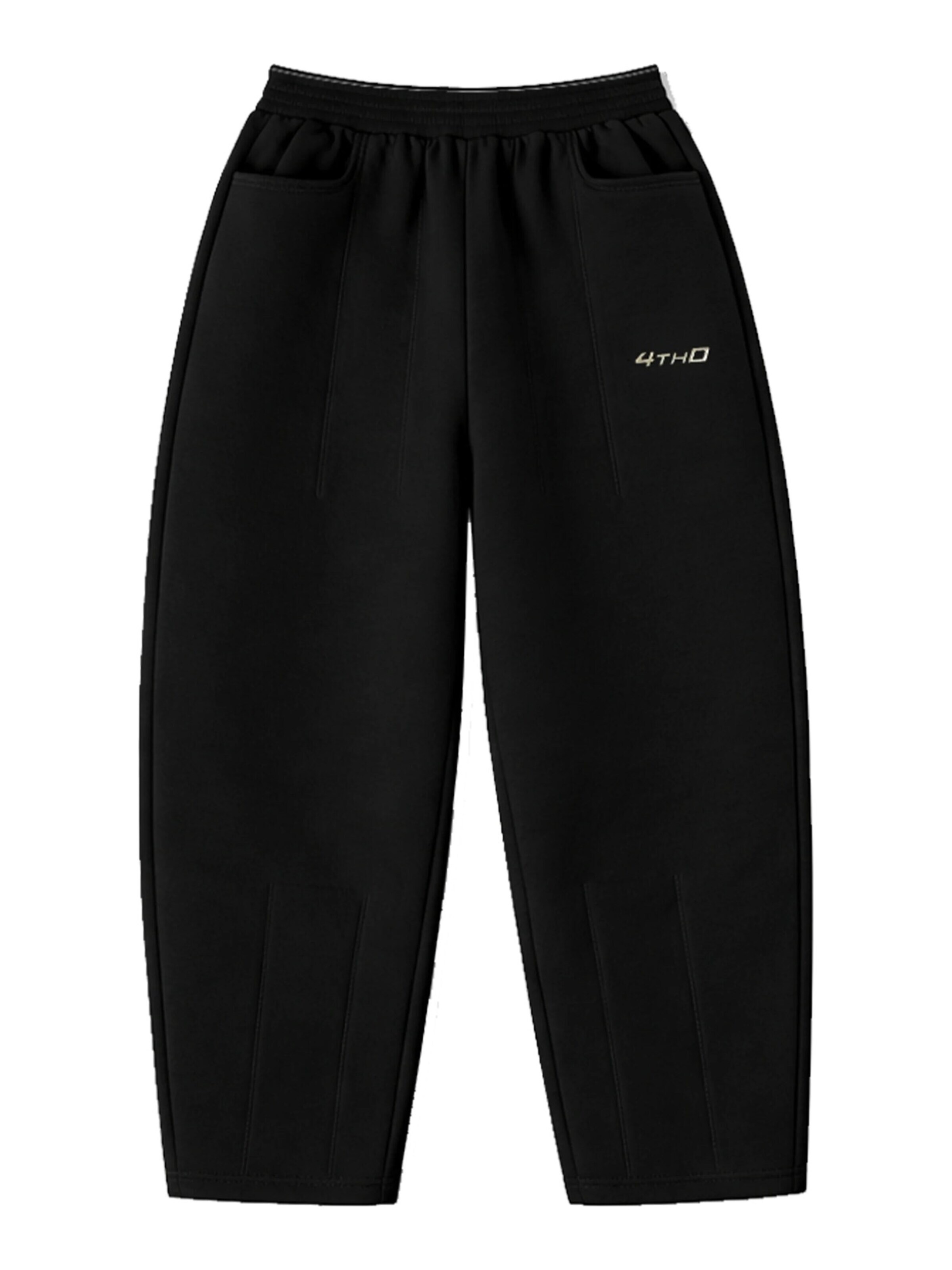 Loosefit Pantalon de sport 'Sweatpant - Black' 4thD en noir : devant