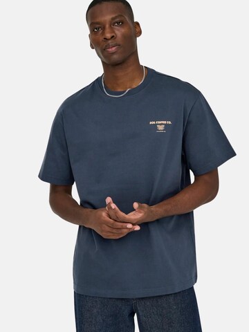 Only & Sons Shirt 'ONSFRED LIFE  FOODIE RLX' in Blue