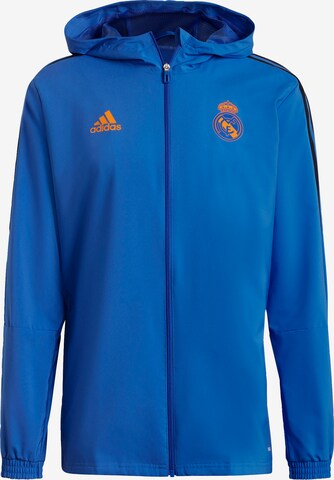 ADIDAS PERFORMANCE Sportjas 'Real Madrid Tiro' in Blauw: voorkant