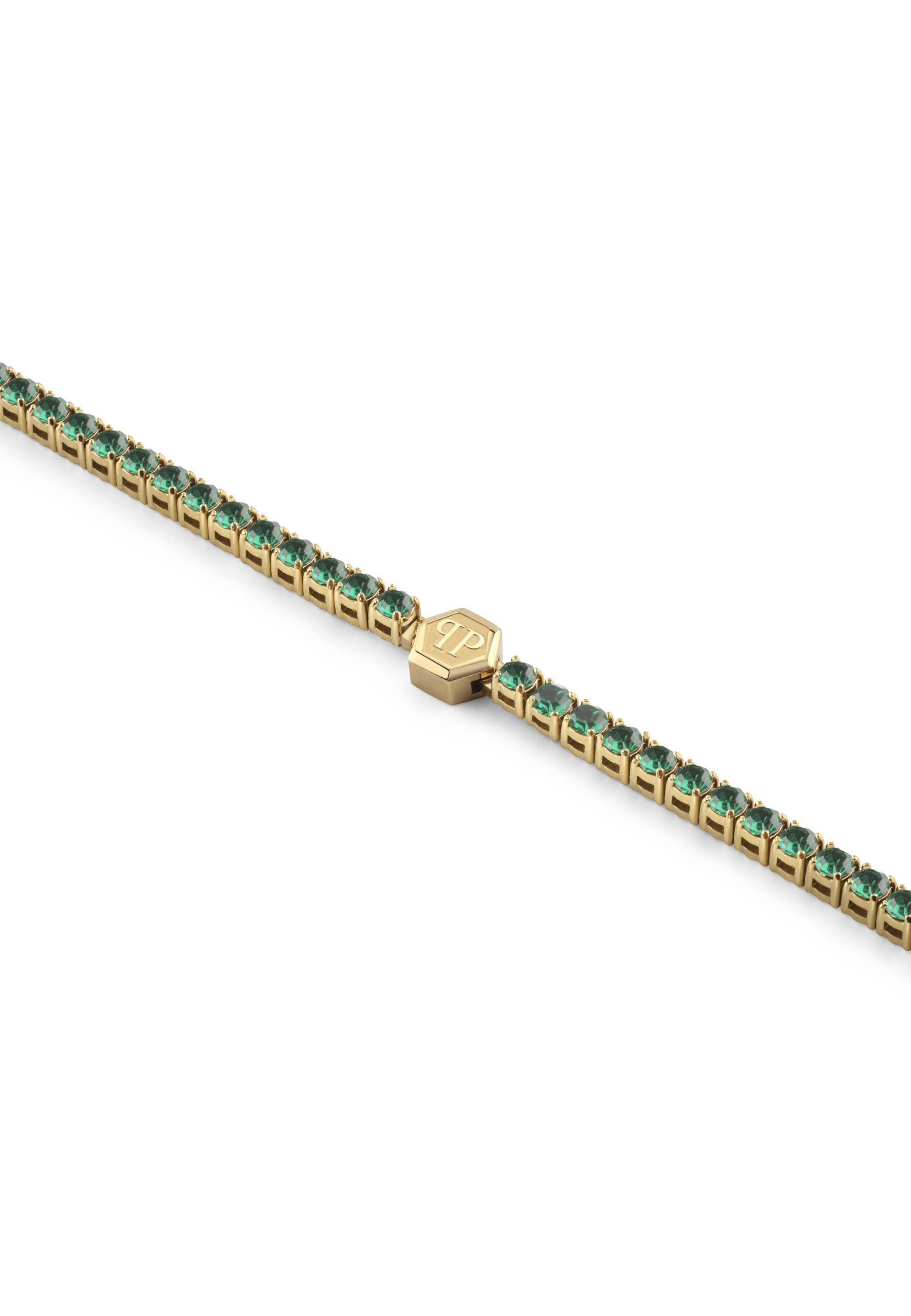 Philipp Plein Jewellery Armband 'Plein Tennis Royal' in Gold