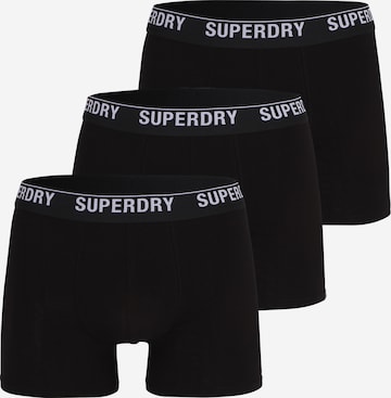Superdry Boxerky – černá: přední strana