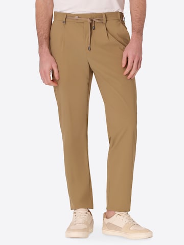 Regular Pantalon à pince 'T. ACTIVE' Distretto12 en marron : devant