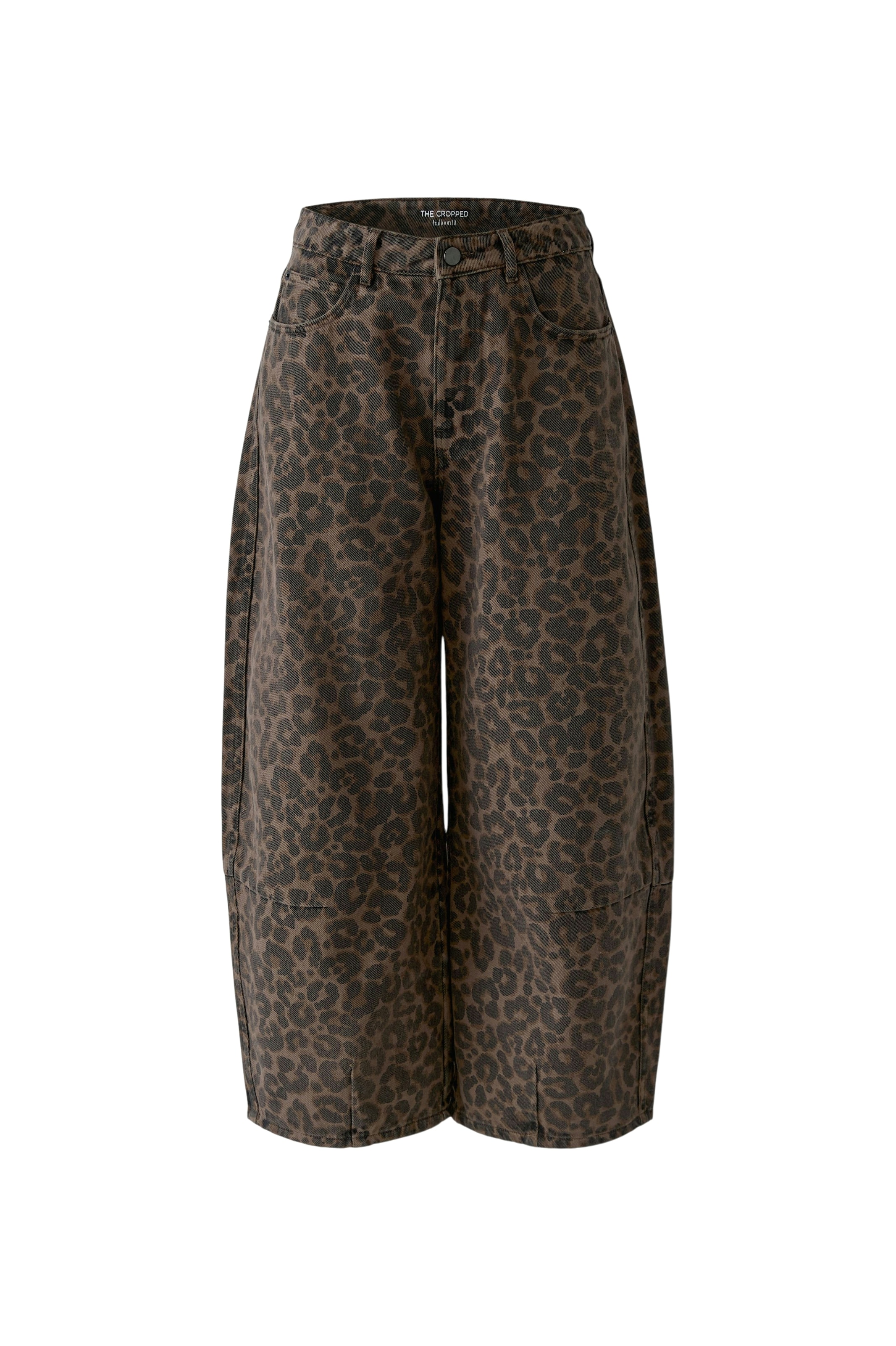 Wide leg Jeans di OUI in marrone: frontale