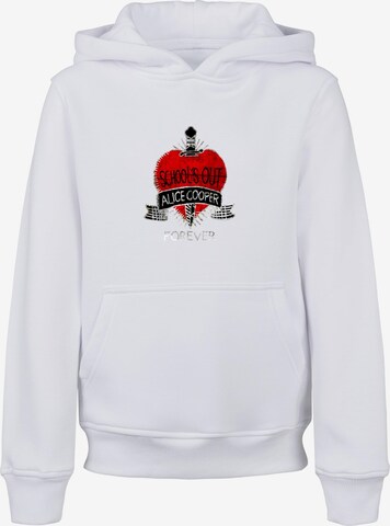 Merchcode Sweatshirt 'Alice Cooper' in Wit: voorkant