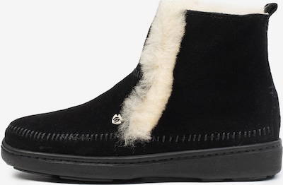 Minnetonka Snow boots 'Jade' in Black / Silver / White, Item view