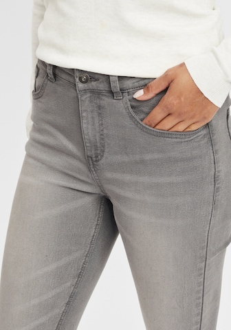 Oxmo Skinny Jeans Hose 'Lenna' in Grau