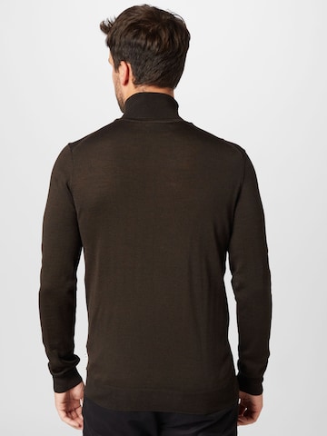 Casual Friday Regular Fit Pullover 'Konrad' in Braun